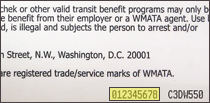 9-digit SmarTrip number